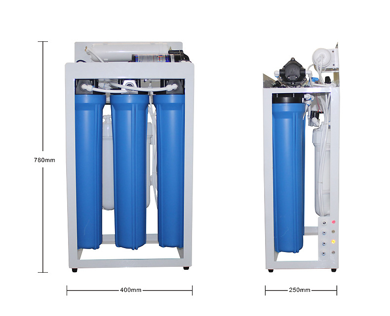 400商用凈水器單位學校工廠別墅茶樓純水機RO反滲透直飲機設(shè)備
