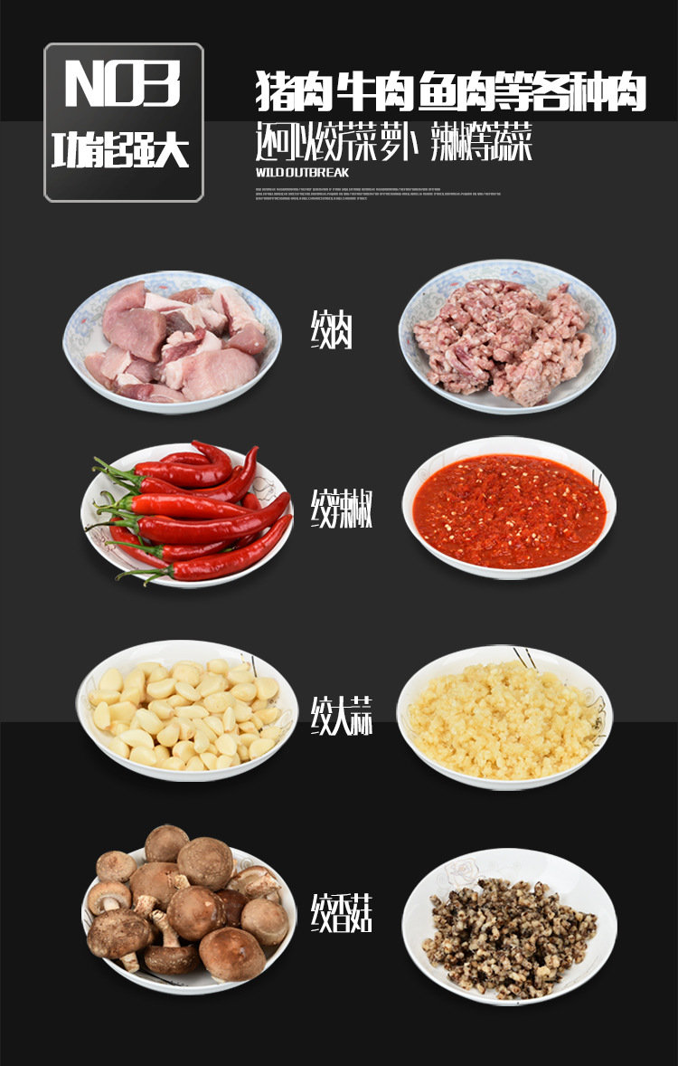 凱燕牌12型絞肉機家用商用電動多功能碎肉機超強動力