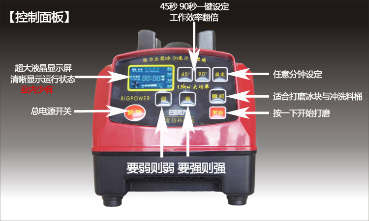 大屏微電腦現磨豆漿機 商用家用 送刀俎干濕豆技術 （熱銷中）