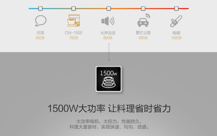 卡士Couss CM-1500廚師機(jī)家用和面機(jī)商用全自動(dòng)揉面攪面器打蛋機(jī)