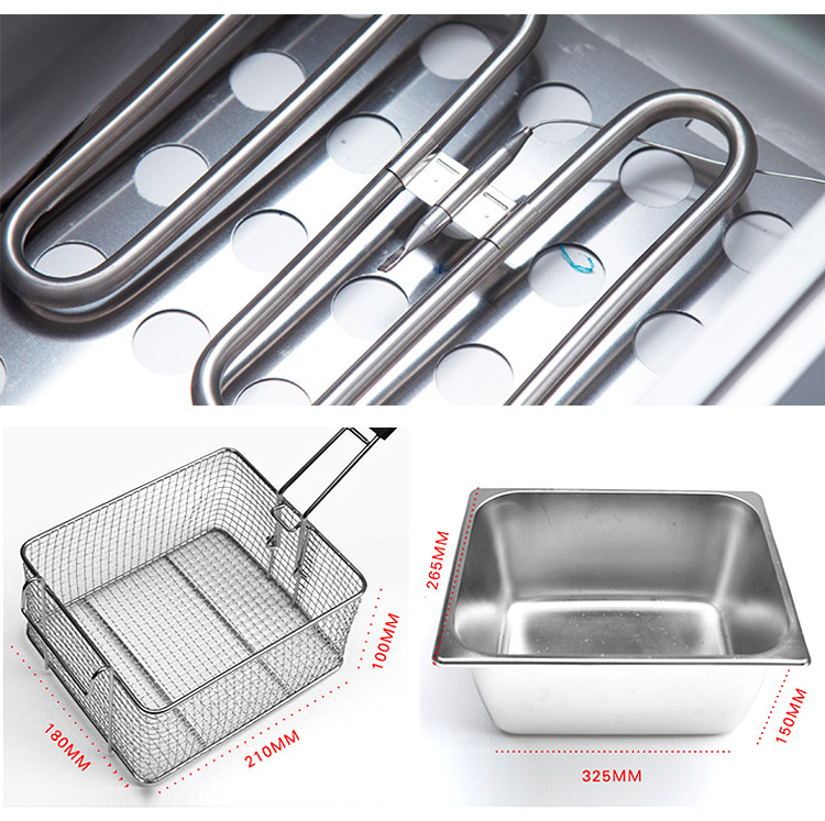 單杠電炸爐 商用油炸機鍋 炸薯條機雞排大功率電磁炸爐