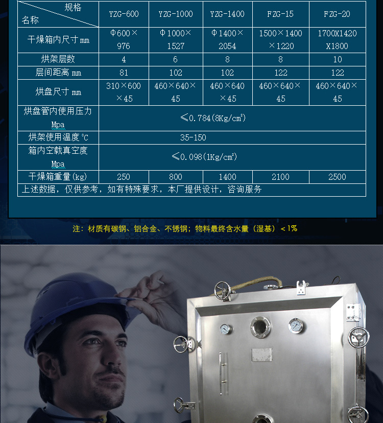 供應(yīng)圓形方形真空干燥機(jī) 真空方形食品烘干機(jī) 商用海鮮烘干機(jī)