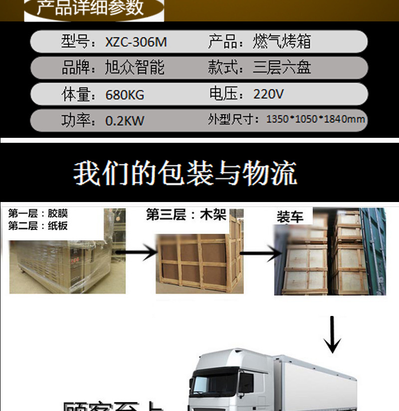 旭眾兩層四盤燃氣烤箱商用面包披薩烘烤箱廠家批發(fā)定制圖片