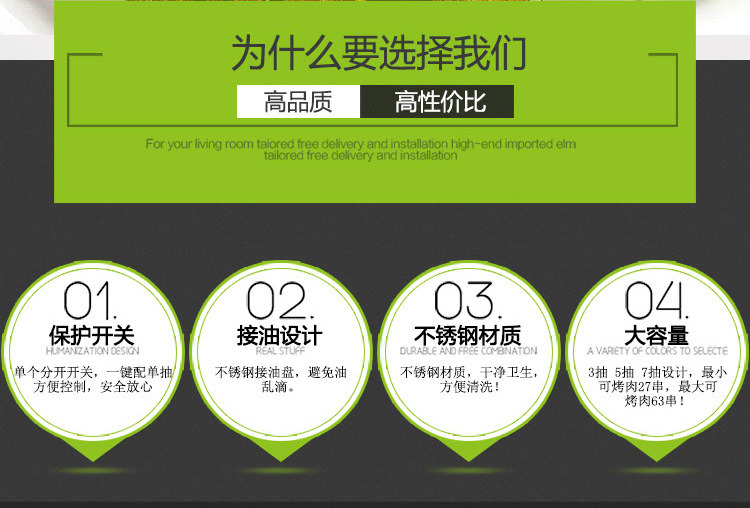 遠紅外無煙商用燒烤爐電烤羊肉串烤肉機電烤爐烤串機抽屜烤箱家用