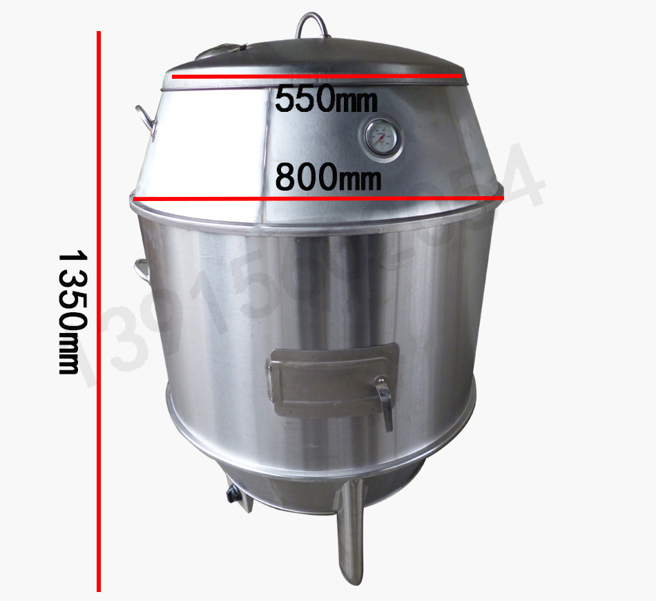 80燃?xì)饪绝啝t 不銹鋼圓形加厚烤鵝爐 烤全羊烤乳豬烤叉燒鵝爐