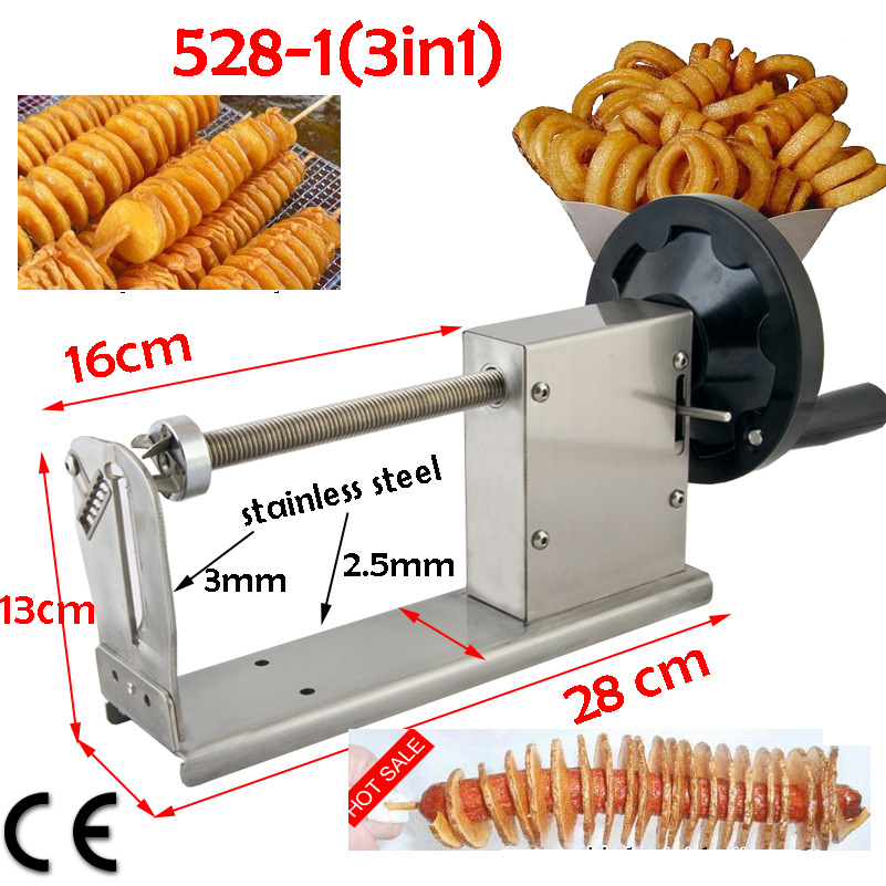 528-1商用薯塔機 美食節龍卷風薯片機 薯二薯二旋風香腸薯塔機