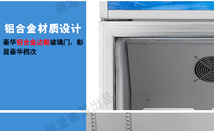 穗凌LG4-482M2F 展示冰柜商用雙門立式風(fēng)冷冷藏保鮮柜玻璃飲料柜