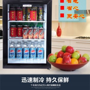 酒店家用小型冰箱 展示吧臺商用冰柜 啤酒飲品飲料柜家用冷柜