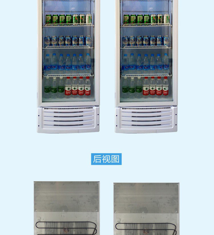 雪展示柜冷藏柜立式商用飲料冰箱啤酒飲品水果保鮮柜飲料柜單門