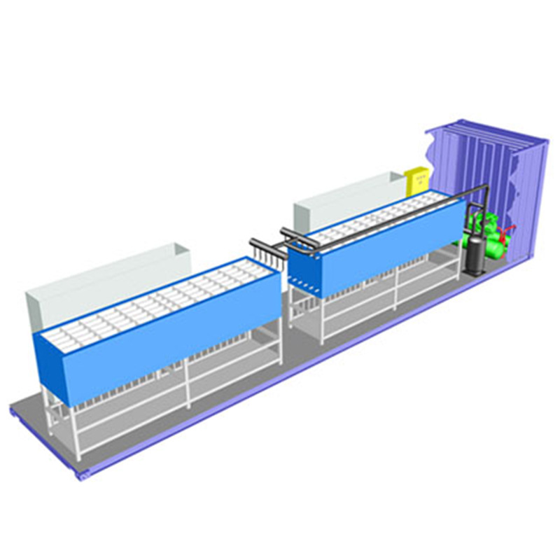 冰塊機 集裝箱式制冰機定制 大型生產用制冷設備 直冷式冰磚機