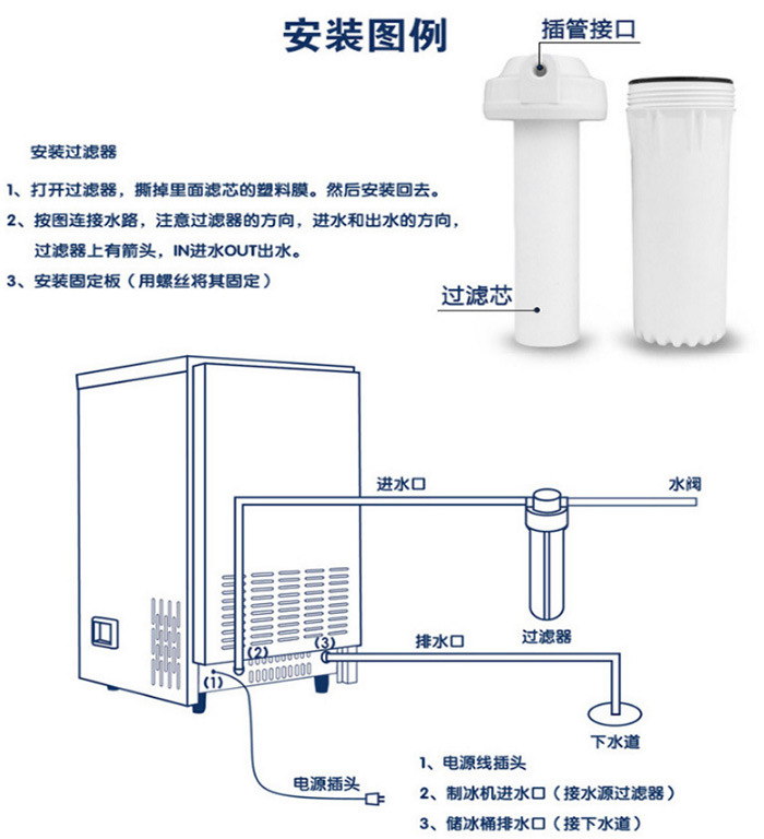 XJ-150A-商用制冰機(jī)-風(fēng)冷制冰機(jī)-方塊冰-設(shè)備奶茶店5