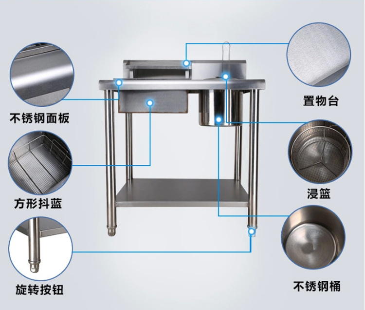 直銷 商用廚具1000裹粉臺食品工作臺 西餐設(shè)備1米裹粉操作臺