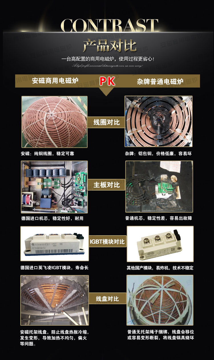 安磁商用電磁日式扒爐鐵板燒 西餐扒爐設(shè)備牛排 冷面煎鍋爐帶排風(fēng)