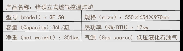 油炸設(shè)備燃?xì)庹t 大容量商用立式控溫油炸鍋 煤氣炸雞排油炸機(jī)