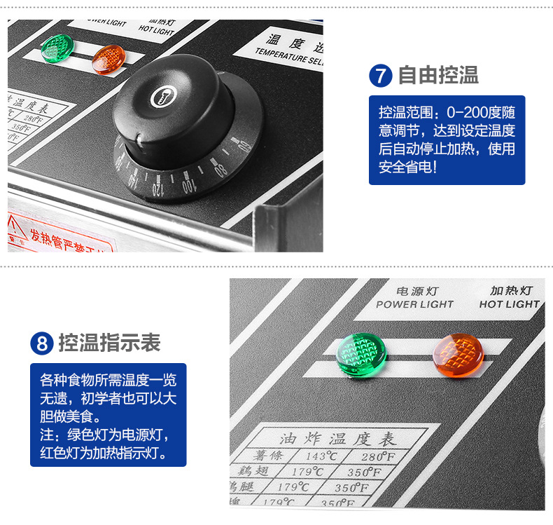 艾拓電炸爐 油炸鍋商用 油條機薯塔機油炸爐 炸薯條機 雙缸電炸鍋