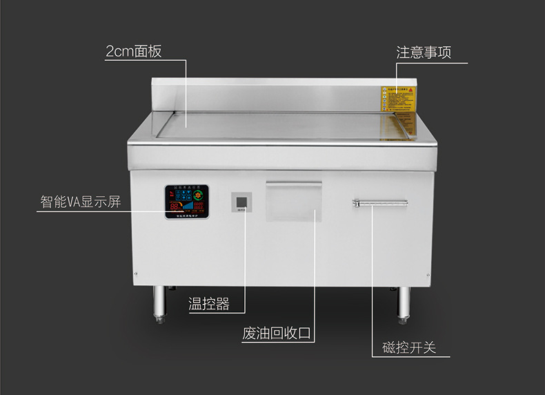 商用電磁爐大功率電磁牛扒爐電磁鐵板燒西餐廳專用電磁設備牛扒爐