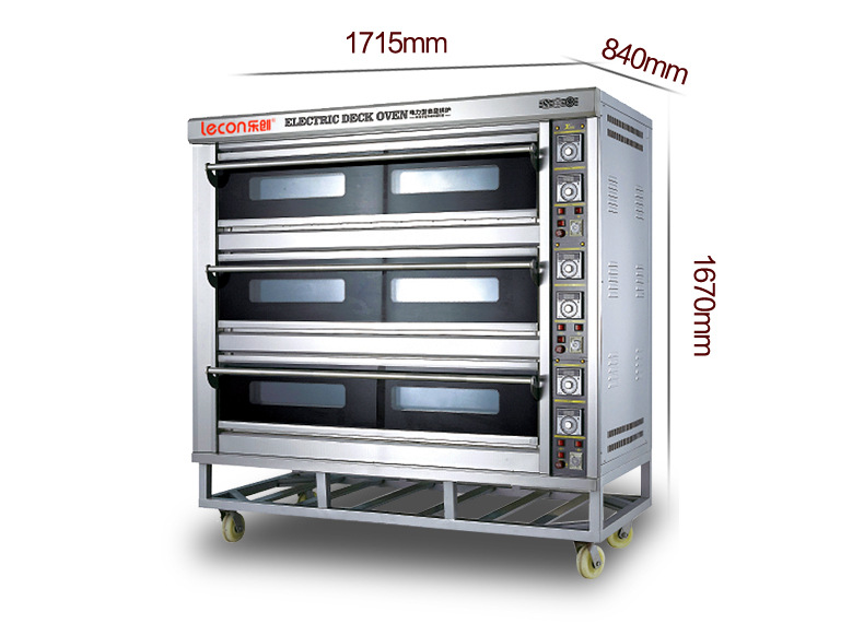 樂創(chuàng)大型面包烤爐 三層九盤商用烤箱 電烤箱蛋糕面包披薩蛋撻烘爐