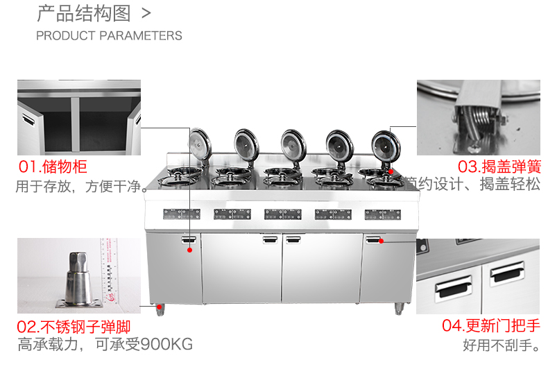 圣托10頭全自動煲仔爐煲仔飯機 商用智能數(shù)碼電煲仔飯機BST-A10