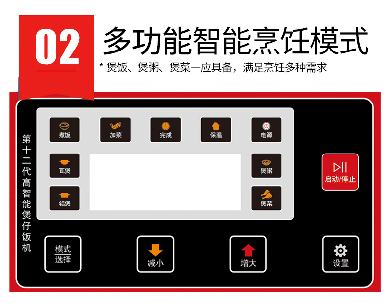 京牛6頭商用煲仔飯機全自動數碼智能煲仔爐砂鍋鋁箔碗專用廚電