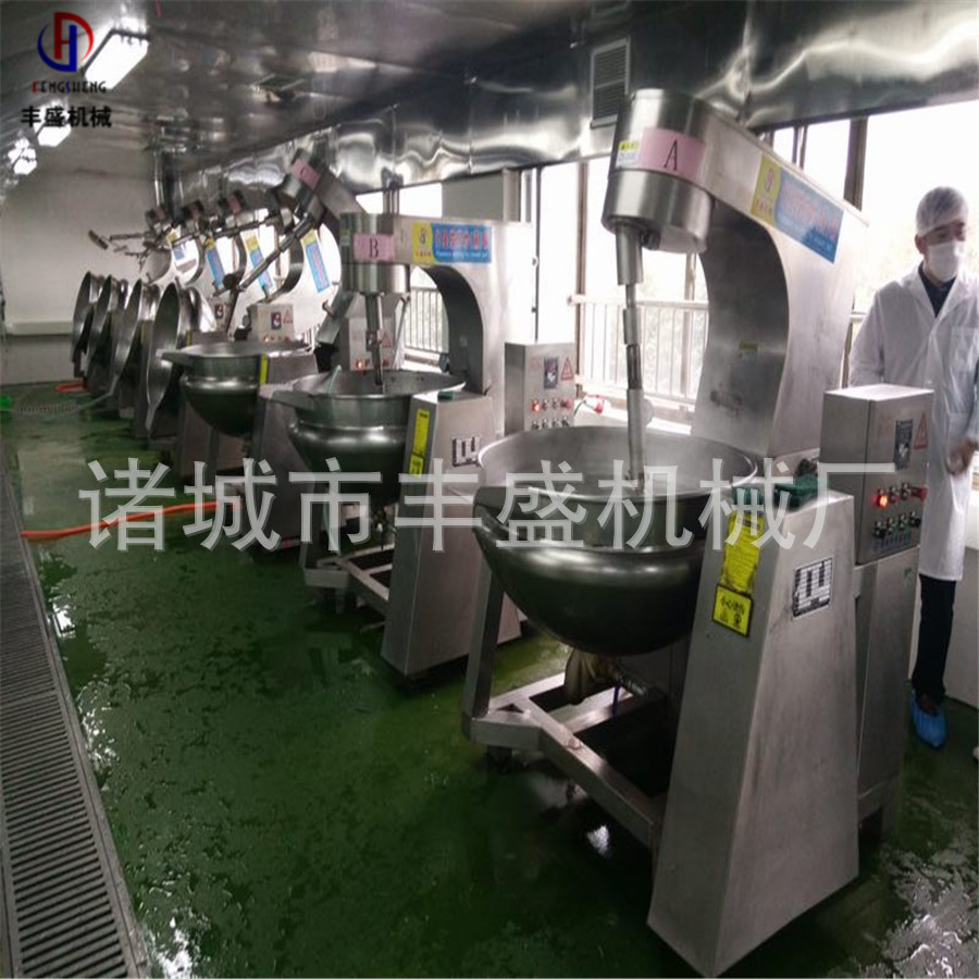 中央廚房炒菜鍋大型調料熬制鍋 控時控溫商用炒鍋 星球爆米花機