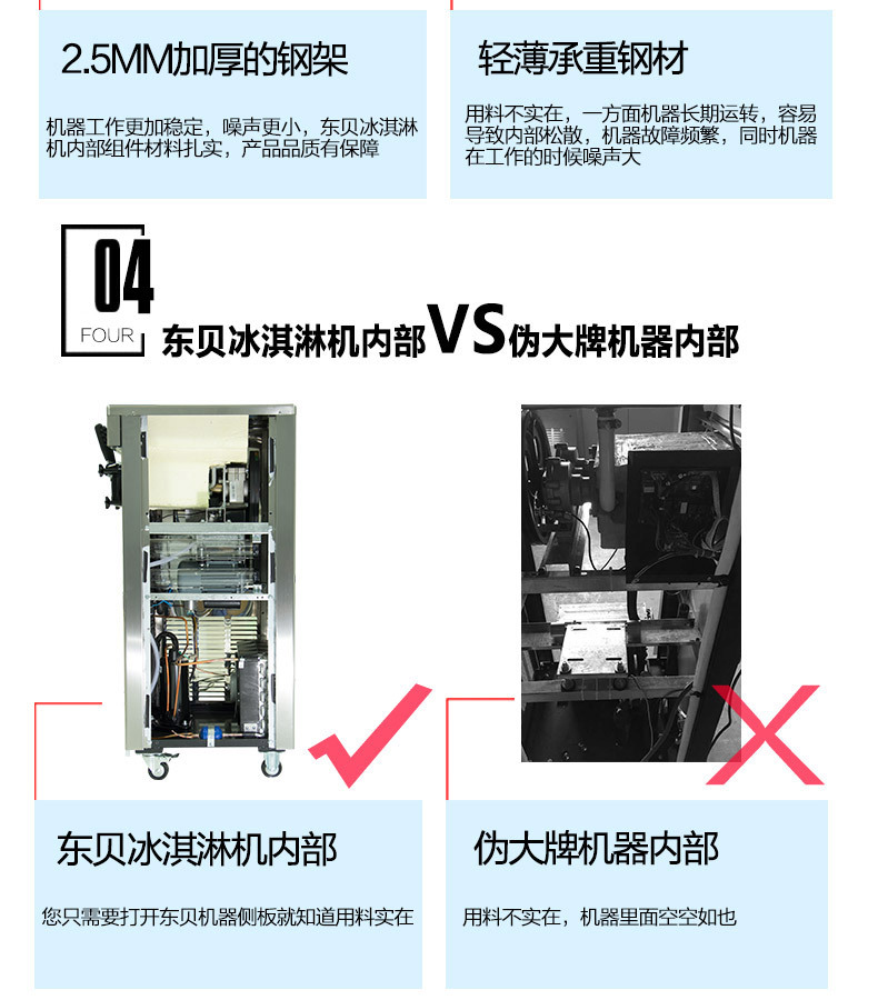 冰淇淋機(jī)商用甜筒雪糕機(jī)軟冰激凌機(jī)器東貝CKX200立式全自動(dòng)