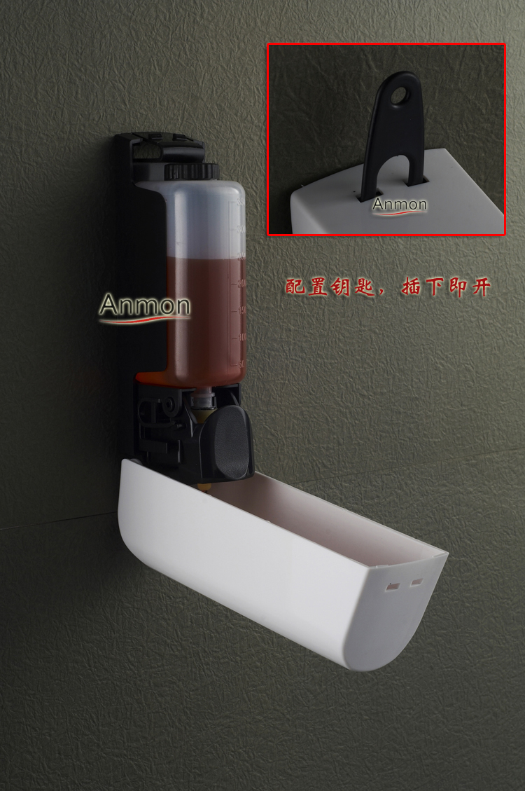 Anmon單頭手動(dòng)皂液器 給皂液瓶 洗手液機(jī) 皂液機(jī)皂液盒酒店350ML