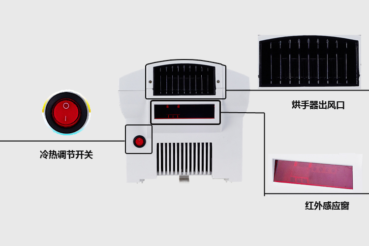 Anmon酒店全自動感應冷熱干手機干手器烘手機烘手器