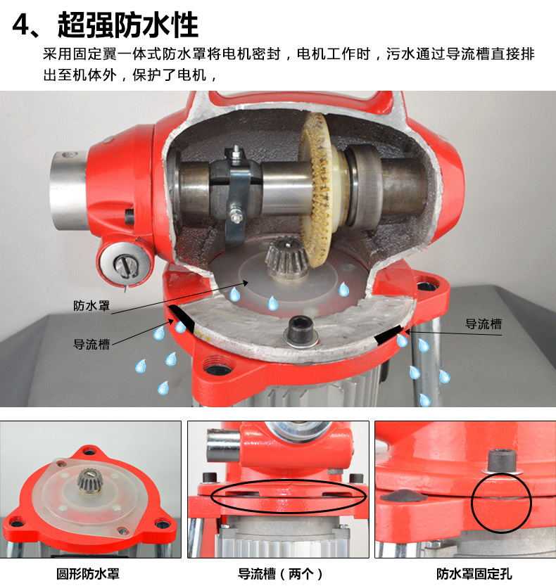 美特佳80型電動管道下水道疏通機500瓦家用經濟型管道清理機