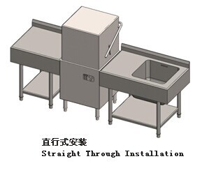 歐德寶小型洗碗機酒店專用全自動揭蓋提拉式烘干洗杯洗碗機