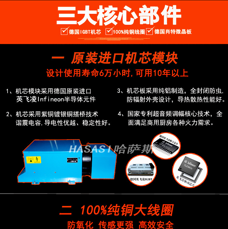 商用電磁爐12/15/20/25/30KW飯?zhí)么箦佋?廚房大功率電磁灶 設(shè)備