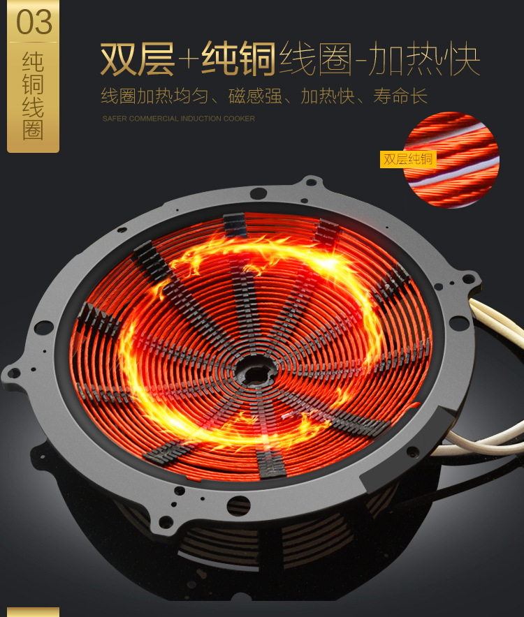 電磁雙眼大鍋灶 食堂工廠雙頭大炒爐 15KW~30KW大功率電磁灶