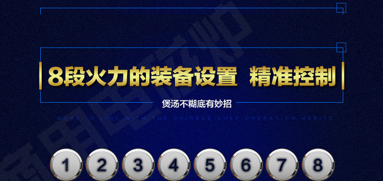 商用電磁爐8KW大功率電磁煲湯爐單眼單頭電磁矮湯爐餐館廚房設備