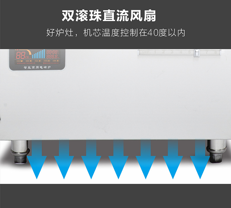 商用電磁爐15KW大功率電磁煲湯爐單眼單頭電磁矮湯爐大電磁爐批發