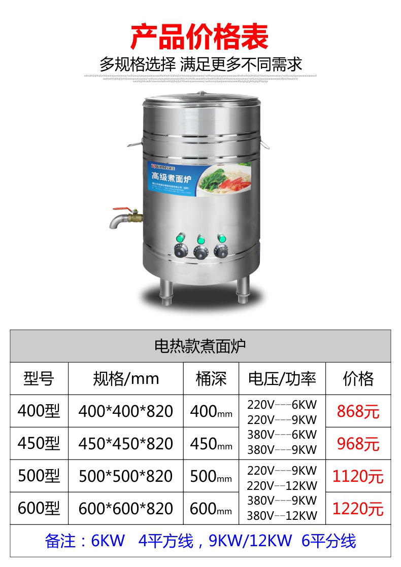 睿美電熱燃氣煮面爐商用煮面桶煲湯爐湯面爐節(jié)能保溫爐煮面煮粥機