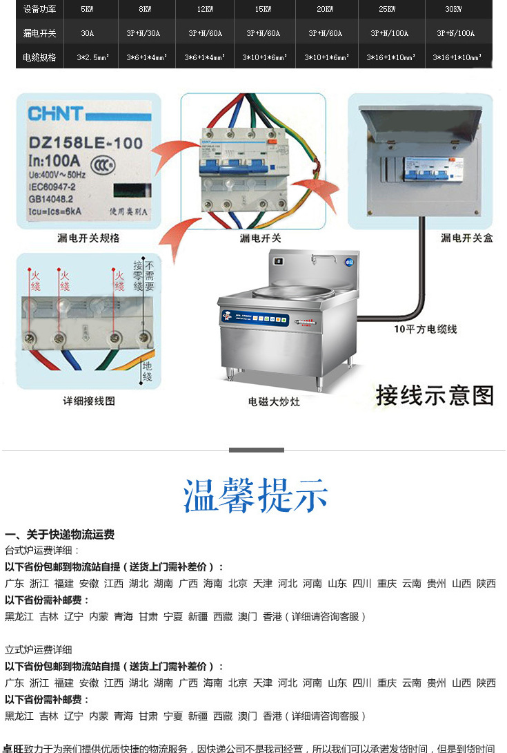 卓旺商用電磁爐雙頭大炒爐20~30KW電磁炒鍋大功率爐灶電磁灶