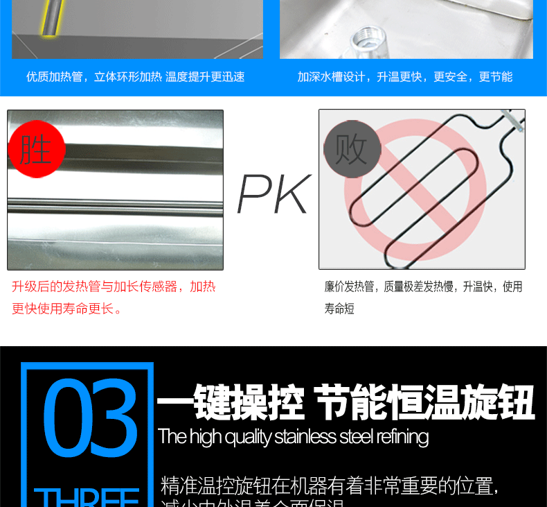 樂創商用電熱保溫售飯臺 不銹鋼湯池 玻璃罩 保溫快餐車 包郵