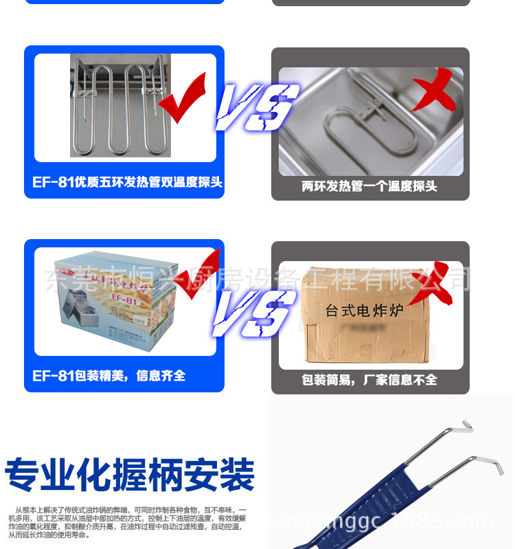 EF 81小型電炸爐單缸單篩電炸鍋商用不銹鋼炸薯條機器電炸爐價格