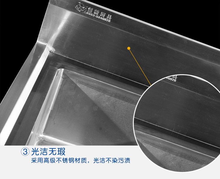 創新廚具 不銹鋼三星水池 可定制 廠家直銷 酒店學校專用