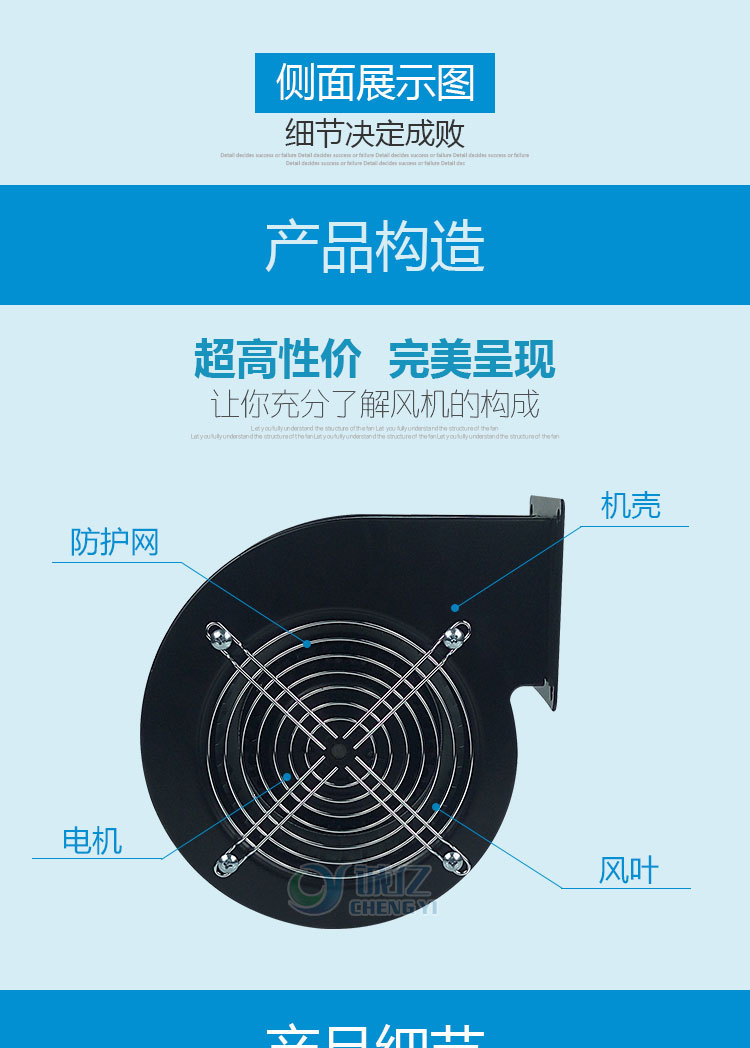 供應130FLJ5外轉子離心風機 商用電磁爐散熱風機